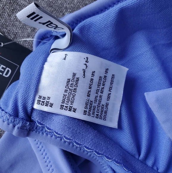 Bar III | Core Solids Berry Periwinkle Blue Cowlneck One-Piece Swimsuit - Picture 6 of 6